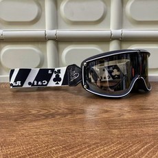 오토바이고글 선글라스 방풍 라이딩 클래식 안경 프레임 방풍고글 안경고글 레이싱 헬멧, 2025 뉴카페나이트 라이트실버