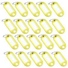 열쇠고리네임텍 키고리 WILD881, 옐로우, 20개