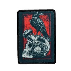 Night Vision 해골 패치 - 재미있는 밈 크로우 프린트 패치 후크 및 루프 패스너가 있는 군사 전술 사기 배낭 군복 청바지 재킷 조끼 모자 등을 위한 전사, Night Vision 해골 패치 - 재미있는 밈 크로