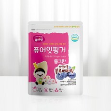 핑거 동그란 자일리톨 블루베리링 아이과자 과일링 간식, 블루베리