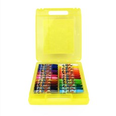 더가몽 굴러가지 않는 육각형 크레용 크레파스24색