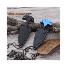 미니나이프 휴대용 서바이벌 칼 등산 호신용 블랙, 1개