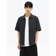 에잇세컨즈 8SECONDS 가먼트 다잉 옥스포드 반소매 셔츠 애쉬 425765LY34 141676