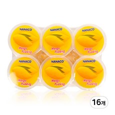 나나코 망고 푸딩 컵젤리 6개입, 648g, 16개