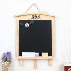 그림칠판 벽걸이칠판 벽걸이 우드 메모보드 가정용 메뉴판보드 벽에거는우드