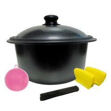 派樂3.5公升元氣鍋：備長炭鈦合金遠紅外線梅花鍋，附贈防燙鍋夾、鍋刷、備長炭 - 燜煮滷煲養生鍋, 1個