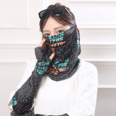 마스크닥터 자외선차단 스포츠 라이더 야외 레터링 쿨 마스크 토시