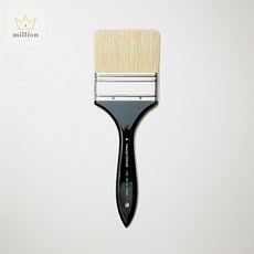 백붓 유화 아크릴 겸용 화홍 145 4호 80mm 대형 배경칠 전문 브러쉬 커머스픽101