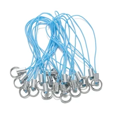 20/50Pcs 폴리 에스터 코드 열쇠 고리 공예에 대 한 더블 점프 링 매는 밧줄 로프 수제 전화 로프 장난감 D, 01 20pcs, 08 Lake blue