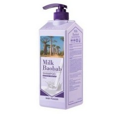 밀크바오밥 샴푸 베이비파우더향, 1L, 4개