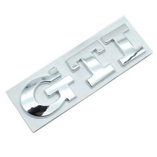 마크 로고 엠블럼 호환 3D 금속 자동차 GTI 후면 트렁크 스티커 배지 데칼 폭스바겐 폴로 골프 R400 TCR MK2 MK4 MK5 MK6 MK7, silver