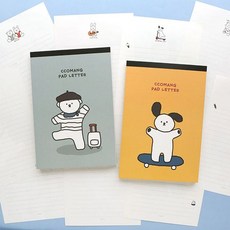 편선지 편지 핑크풋 꼬망프 패드 편지지 편선지 ujd+03876FB