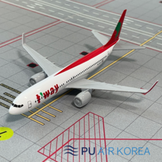 비행기 모형 다이캐스트 1:400 항공기 모형 대한항공 아시아나항공 외 28종 16cm 1:400, 모형 티웨이항공 B737