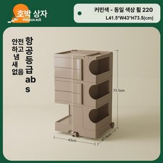 mir 물디홈 수납장 다용도, 커민컬러+바퀴 2단+2단+0단