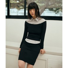 매장정품 무신사 스탠다드 MUSINSA STANDARD WOMAN 우먼즈 슬림 오프 숄더 긴소매 티셔츠 [블랙] MWETL3Z14-BK 793814