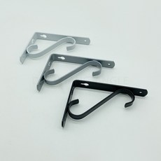 SB 벽 선반 브라켓 S자받침 ㄱ자 스틸 지지대 받침대 꺽쇠 까치발 철재 선반 벽걸이, SB벽선반 대(25x17cm), 화이트