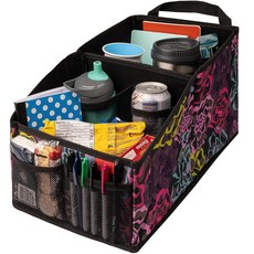 LUSSO GEAR 조수석용 홀더가 카시트 트럭 트렁크 뒷면 밴에 적합 또는 정리함 있는, 꽃무늬.