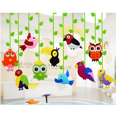 인테리어 모빌 환경구성 교실꾸미기, 숲속 새