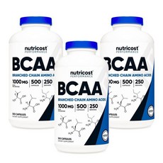 뉴트리코스트 BCAA 2:1:1 500mg 캡슐 500정, 3개