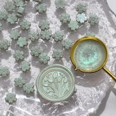 개가방 꽃 모양 씰링 왁스 비즈 카드 봉투 결혼식 초대장 선물 포장 장식에 적합, 1개, 10. A09