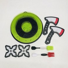 다트 플라스틱 팁 브로드헤드 도끼 던지기 리커브 보우 스트레스 해소 야외 스포츠 게임, 가족사진 둘둘, 1개