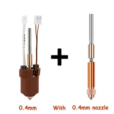 Creality K1/K1C/K1 Max 핫 엔드 키트 용 빠른 스왑 세라믹 가열 블록 K1 3d 프린터 고 유량 인쇄 부품, 03 Hotend brown N0.4, 08 Hotend brown N0.4