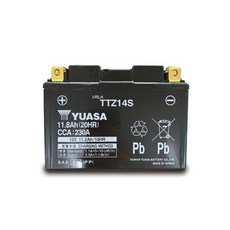 YUASA 湯淺 機車電瓶/電池 (TTZ14S/14號矮身/同GTZ14S), 1個, 1入