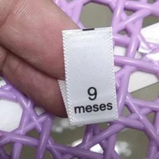 스페인 인쇄 사이즈 라벨 새틴, 1개, 13. 9 meses