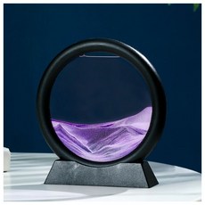 인테리어소품 홈데코 인테리어아이템 집꾸미기 슬로우 모래멍 샌드 아트 액자(블랙+퍼플), 인테리어소품 홈데코 인테리어아이템 집꾸미기 슬로우 모래