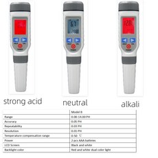 전문가용 pH 측정기 펜 프로브 0.1 단위 해상도 가정용 수질 모니터링 기기 과학 연구 일상용, [04] PH-B