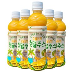 어니스틴 감귤 담은 청귤 주스 제주산 NFC주스 감귤 주스 학교 간식 교회 간식 어린이 주스 어린이집 간식, 6개, 340ml