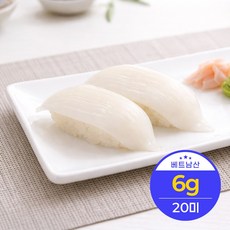 해신 초밥용 한치 슬라이스 20미, 1개, 6g