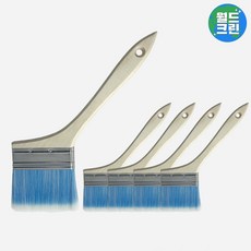 월드크린 겸용 꺾임 페인트 붓 100mm 5p 청소 브러쉬 도배 셀프 인터리어 도구, 5개