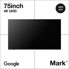 마크 75인치 UHD 스마트 TV 넷플릭스 유튜브 웨이브 직배송 자가설치, 스탠드형