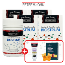 [본사정품] 피터앤존 바이오스트럼 BIOSTRUM 뉴질랜드 산양유 초유 단백질+사은품 포함 세트, 4개, 300정