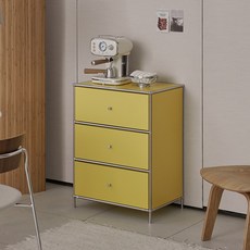 휴룸 미드센츄리 모듈 600 수납장, 옐로우