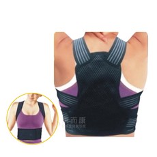 開谷 軀幹裝具 K-CL001 背脊矯正帶 輔助帶 護腰 護背脊 護具 贈洗衣袋x1, 1個, S/M號 (24"~34")贈洗衣袋x1