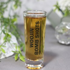 (1+1) 더블 샷잔 70ml 양주 데낄라 슬래머잔 스트레이트잔, 1개