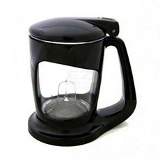 스마트 티포트 원터치 주전자 주방용품 티포트 디자인 휴대용 주전자 티포트 실용성, 블랙