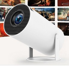 WIFI/블루투스 미니빔프로젝터 FHD 안드로이드 내장 무선미러링/유튜브 넷플릭스 지원 + 스피커 탑재 가정용 빔 프로젝트, (HDMI 케이블) 구입하지 마십시오