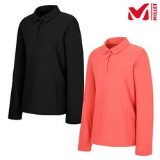 국내매장정품 밀레 여성 티셔츠 [밀레 (행사)]여성 간절기 긴팔 LD 보네트 카라 티셔츠_MVTFT821 아웃도어여성 라운드 엄마티셔츠 기본티 반팔