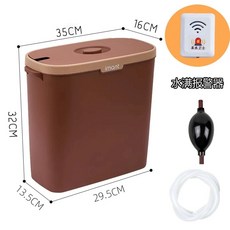 물통 에어컨 배수통 사각 쓰레기 에어컨물받이 세트 보호기 손잡이 벽걸이 받침판, E. 사각 차 슬래그 버킷 카키색  워터 파이