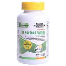 Super Nutrition 完美家庭易吞嚥片, 240 件, 1個, 240顆