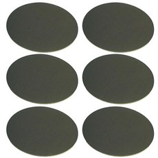 PDETVEO 음료용 10.2cm 4인치 원형 컵받침 6개 따뜻한 음료와 차가운 음료 방수 표면이 있는 미끄럼 방지 테이블 프로텍터 블랙 262847, 블랙쉬 그린