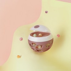 MEROWARE ELLE 寶寶外出防掉零食球, 1個, 豆沙粉,檸檬黃+櫻花粉