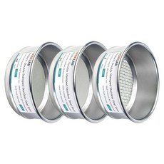 3팩 304 스테인리스 스틸 메쉬 실험실 체 325 메쉬 0.045mm 132 메쉬 0.115mm 60 메쉬 0.3mm 기공 크기 시험 체 4인치10cm 산업 실험실용 다이아, 140/40/8