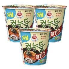 오뚜기 컵누들 불닭맛 42g, 3개