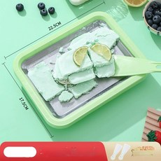 도랑가게 철판아이스크림판 아이스크림팬, 그린, 기본 색상