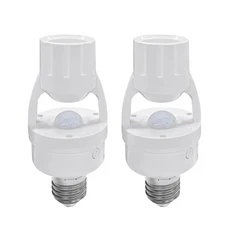 PIR 센서 램프 라이트 전구 E27 스마트 홀더 자동 계단 지하실 소켓 켜기 어댑터 끄기 베란다, 03 2pcs, 1개