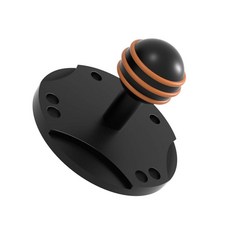 Xsaaczm 알루미늄 합금이 있는 2.5cm(1인치) 볼 마운트 RAM 마운트 B 사이즈 더블 소켓 암과 호환 Garmin 장치에 적합(원형 플레이트) 316258